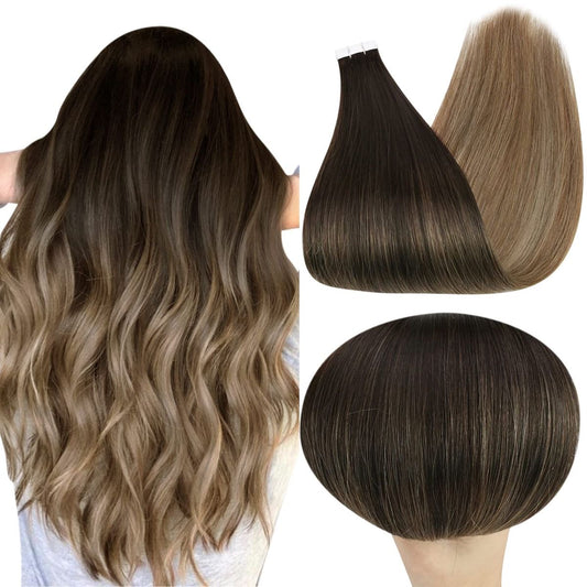 Tape Ins Ombre #2 Dark Brown & #18 Ash Blonde