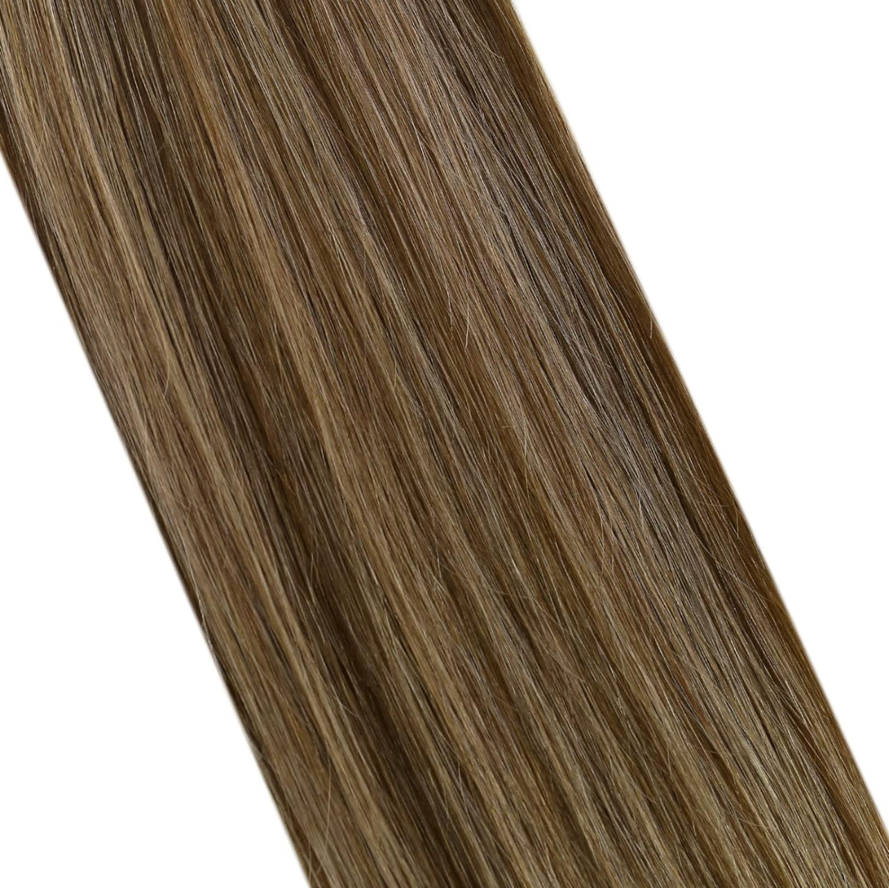 Weft Hair #2 Dark Brown & #18 Ash Blonde Highlights