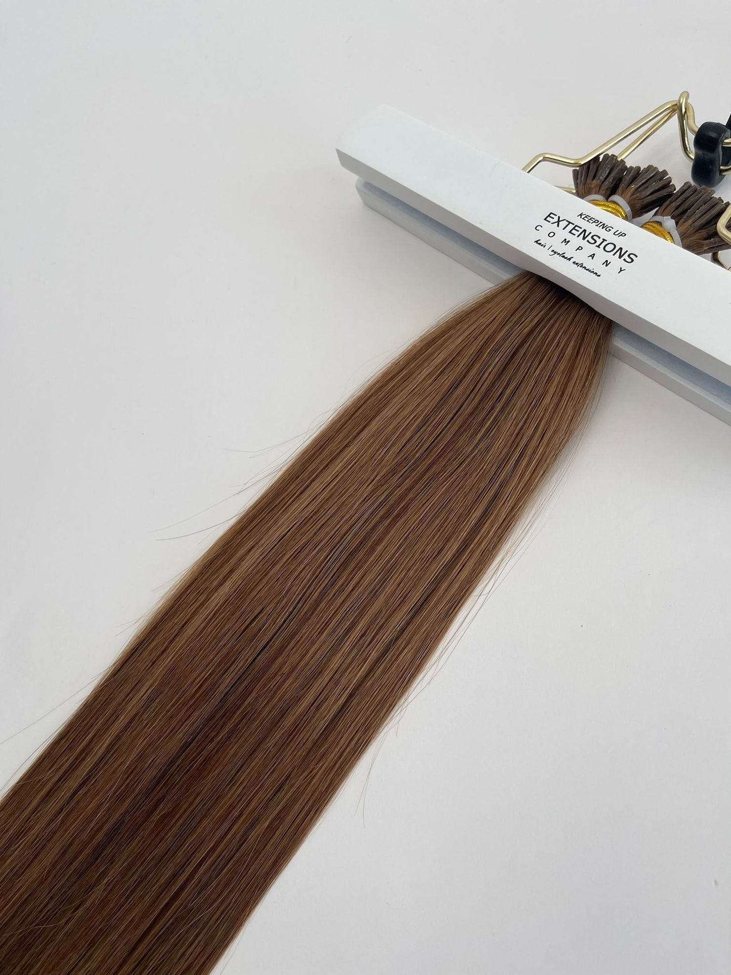 Weft Hair #8 Caramel Brown