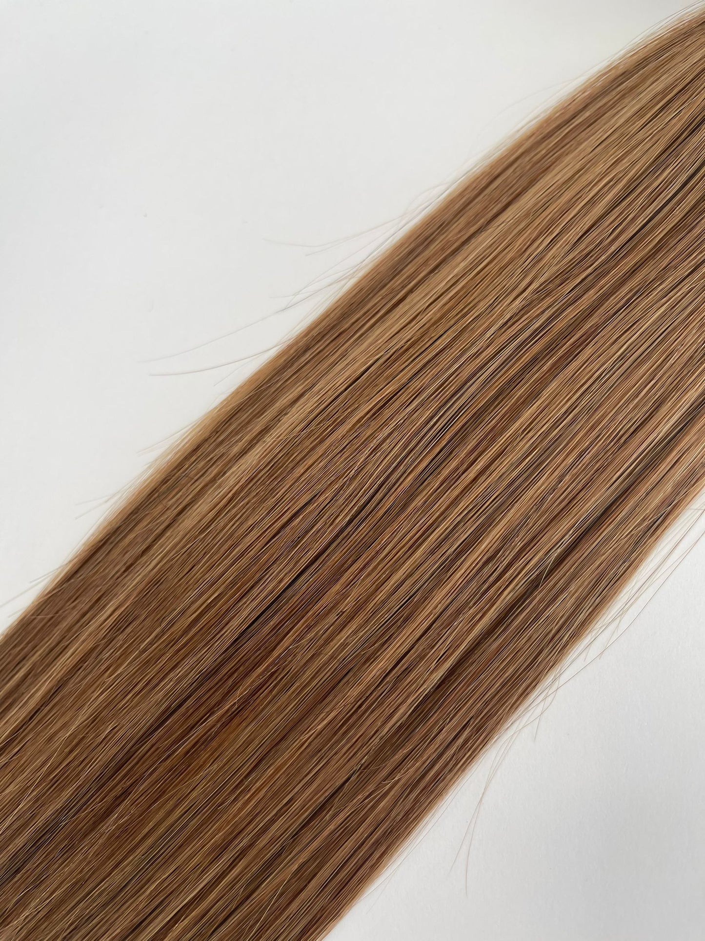 Weft Hair #8 Caramel Brown